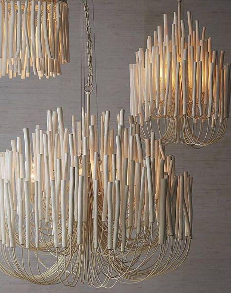 21" Wide Chandelier - Modern 36" Hanging Light Fixture for Dining Room & Entryway