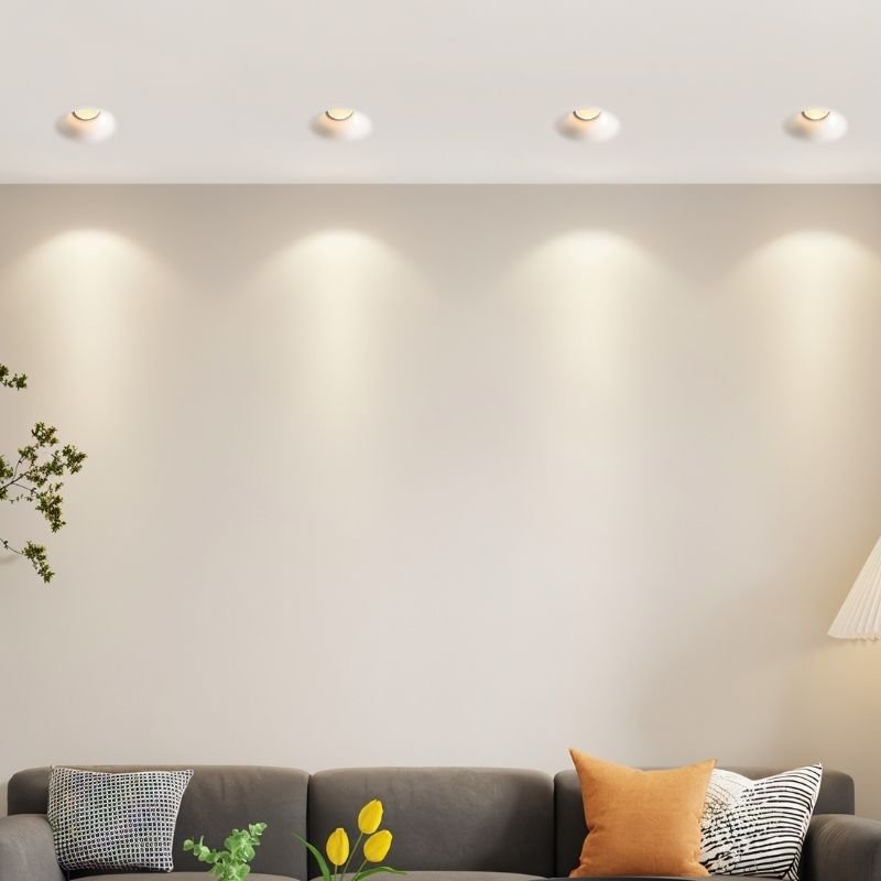 Trimless LED Downlight Fixture - Recessed Lighting for Modern Interiors & Energy Efficiency