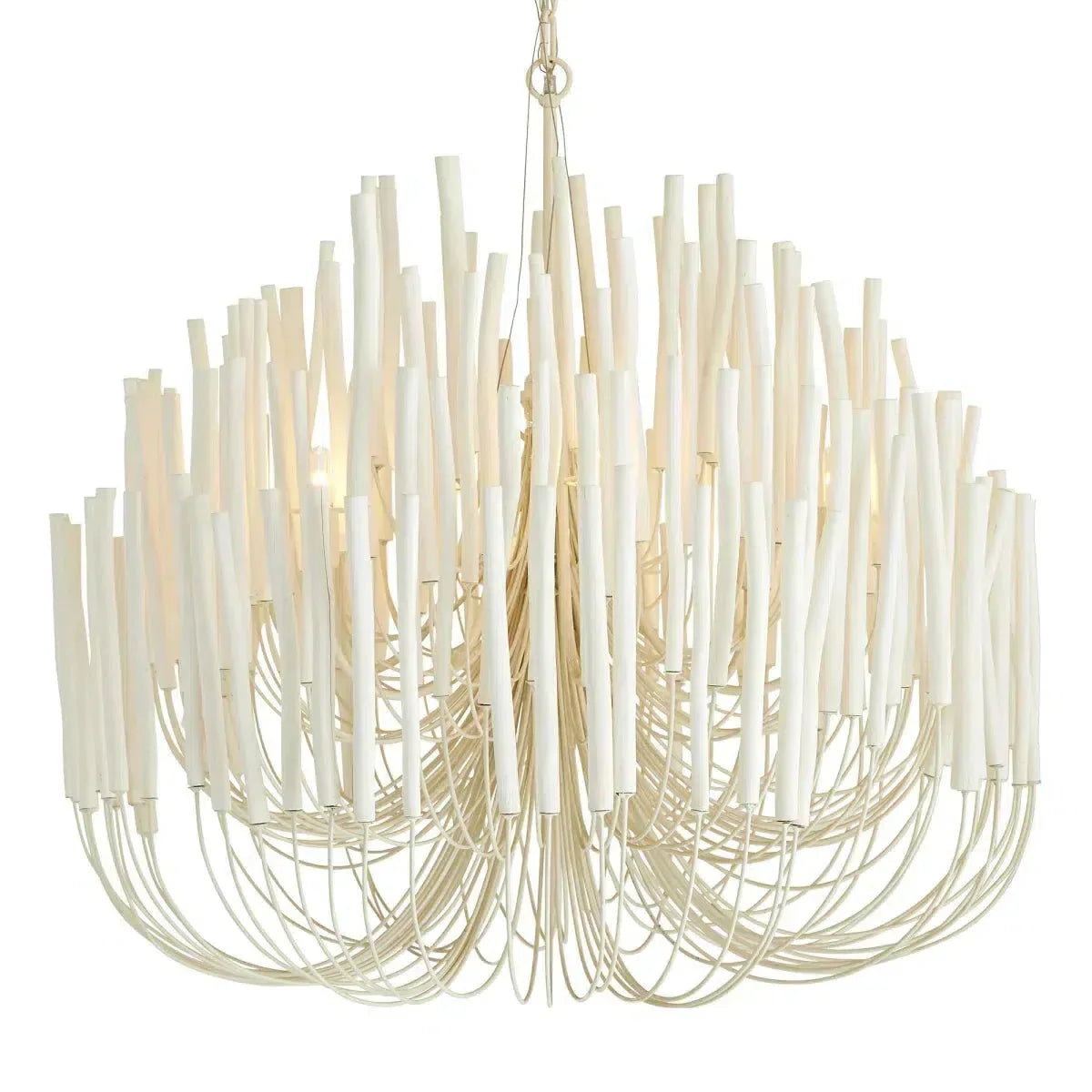21" Wide Chandelier - Modern 36" Hanging Light Fixture for Dining Room & Entryway