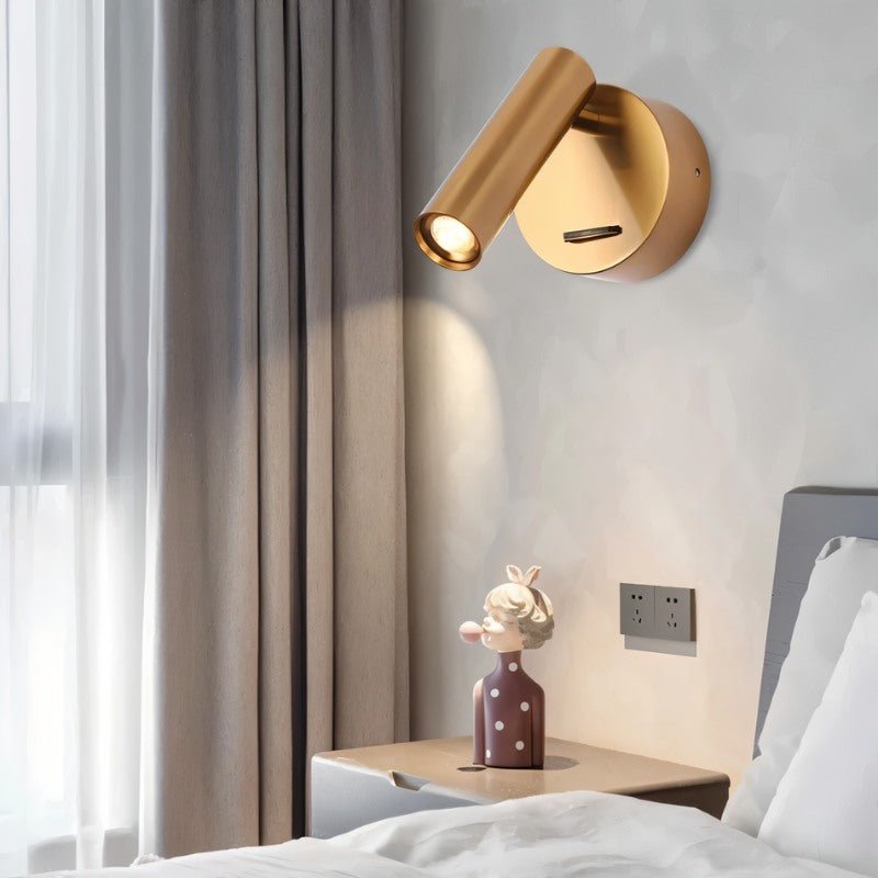 LED Bedside Reading Lamp with Adjustable Brightness and Touch Control for Nightstand & Bedroom Use