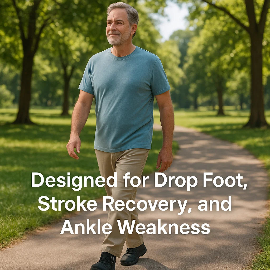 Drop Foot Brace - Ankle Foot Orthosis for Support & Stability