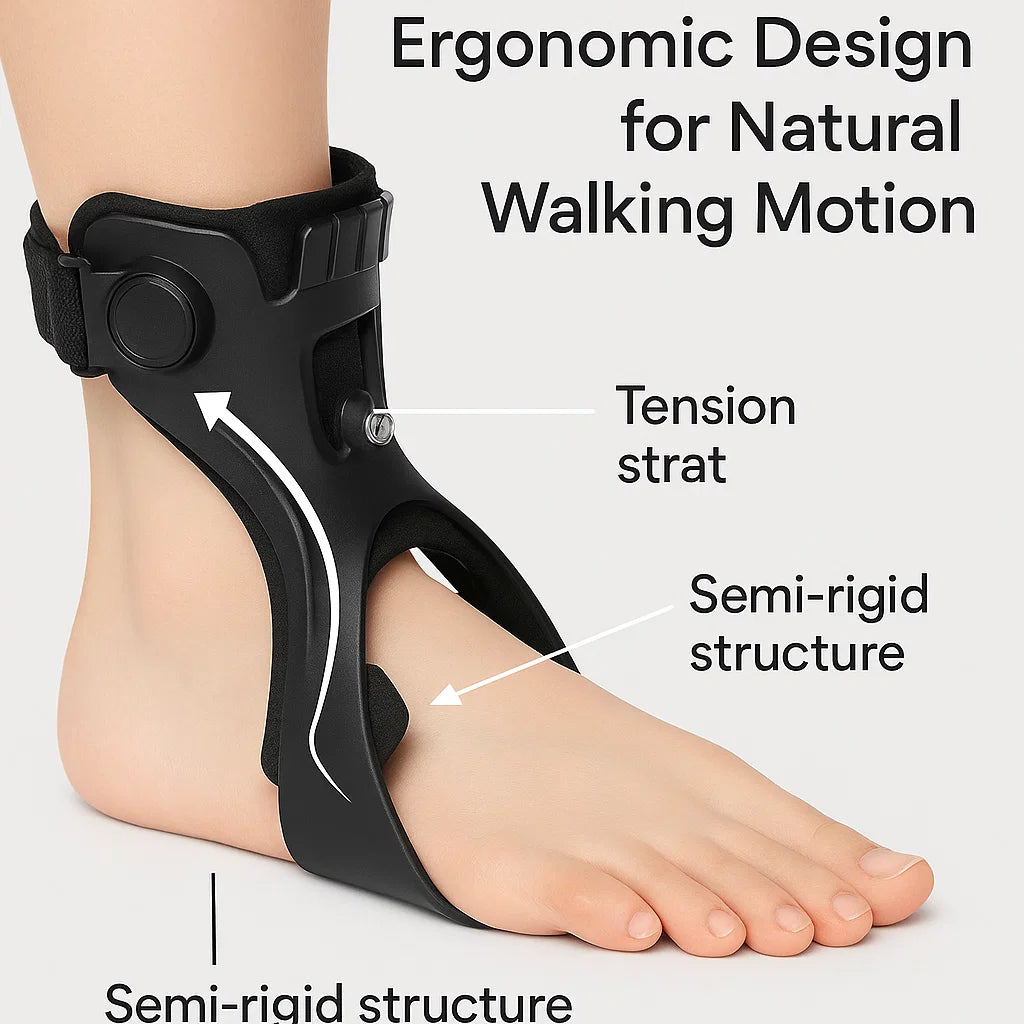 Drop Foot Brace - Ankle Foot Orthosis for Support & Stability