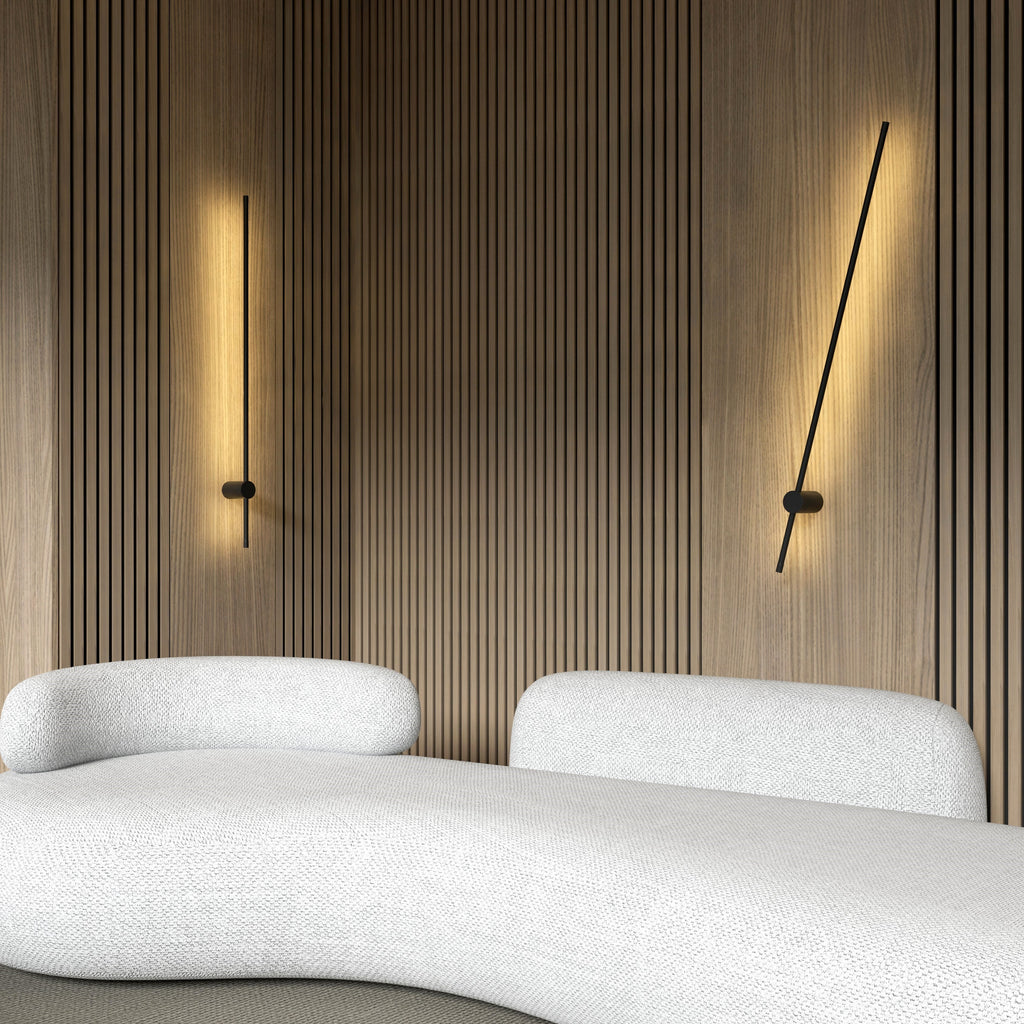Modern Wall Sconce Light Fixture - Adjustable LED Design for Living Room, Bedroom, and Hallway Lighting
