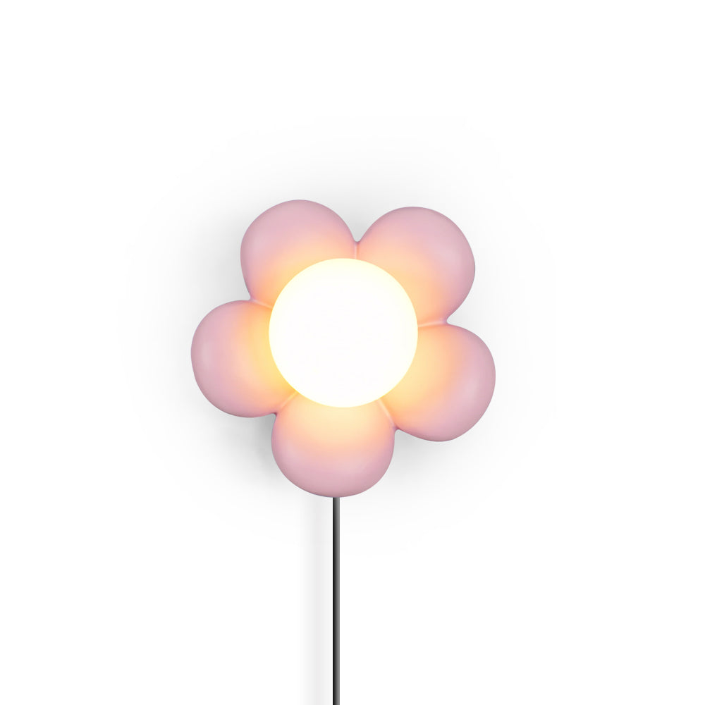 Bloom Flower Plug-In Wall Lamp - Decorative Floral Lighting Fixture for Living Room & Bedroom