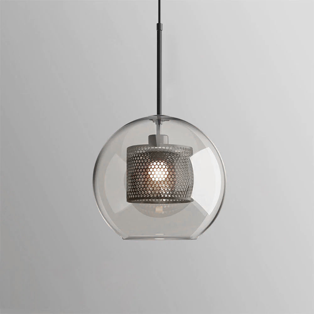 Glass Pendant Light Fixture - Modern Chiswick Design for Kitchen Island & Dining Room Lighting