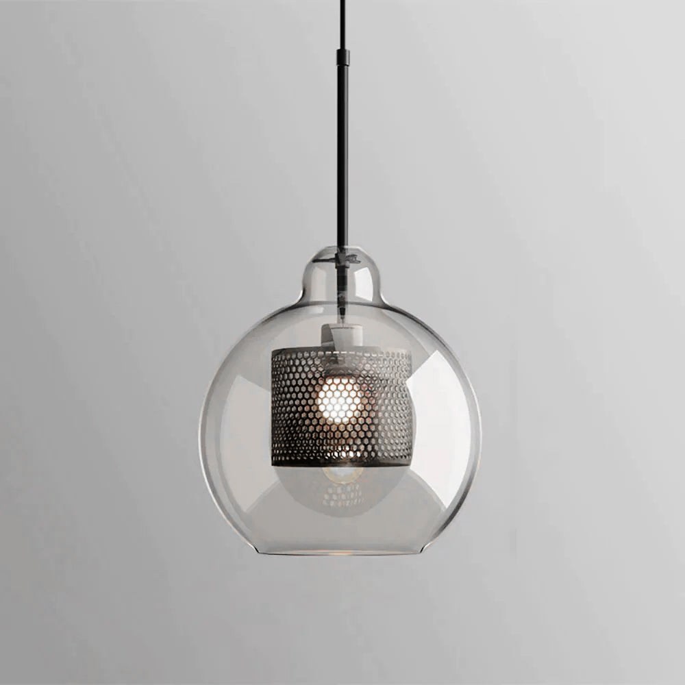 Glass Pendant Light Fixture - Modern Chiswick Design for Kitchen Island & Dining Room Lighting