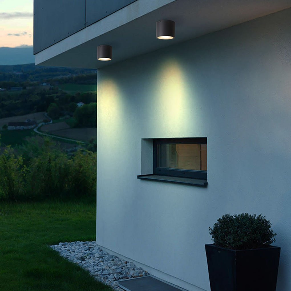 LED Waterproof Downlight Spot Light - Cylindrical Ceiling Fixture for Balcony, Aisle & Corridor Lighting