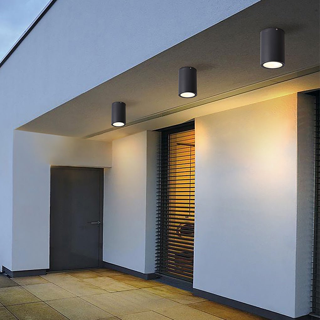LED Waterproof Downlight Spot Light - Cylindrical Ceiling Fixture for Balcony, Aisle & Corridor Lighting