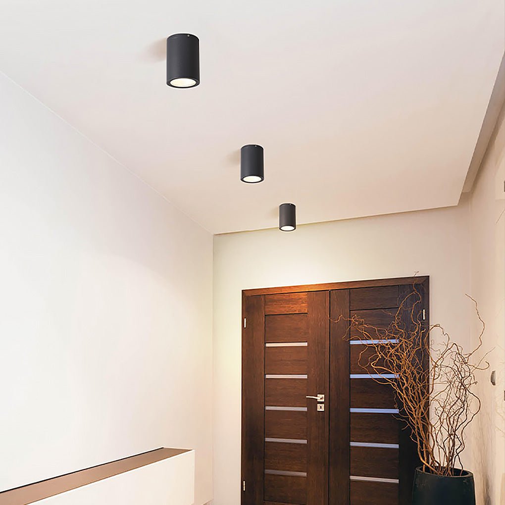 LED Waterproof Downlight Spot Light - Cylindrical Ceiling Fixture for Balcony, Aisle & Corridor Lighting
