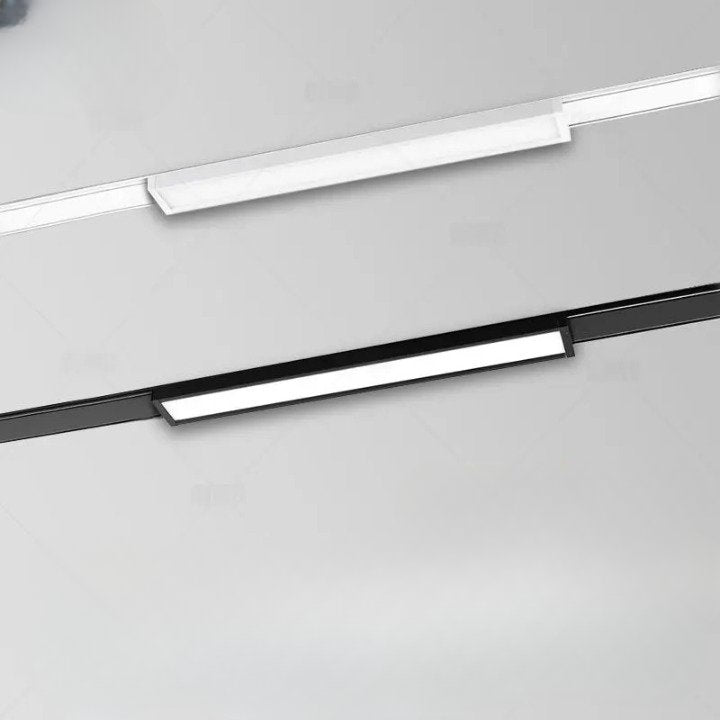 LED Track Lighting System with Adjustable Heads for Home and Office Use