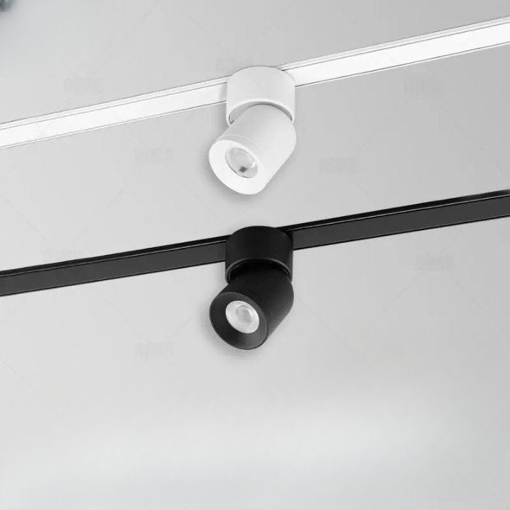 LED Track Lighting System with Adjustable Heads for Home and Office Use