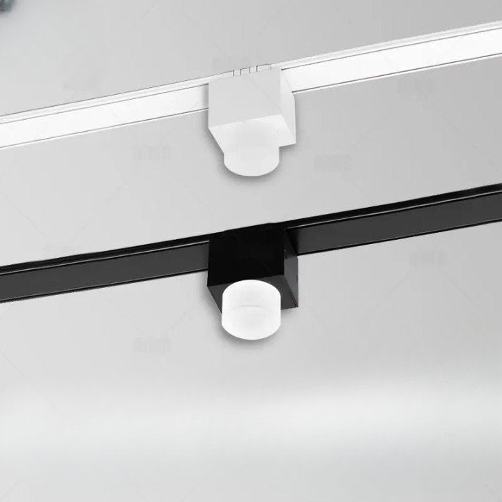 LED Track Lighting System with Adjustable Heads for Home and Office Use