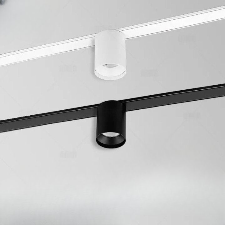 LED Track Lighting System with Adjustable Heads for Home and Office Use