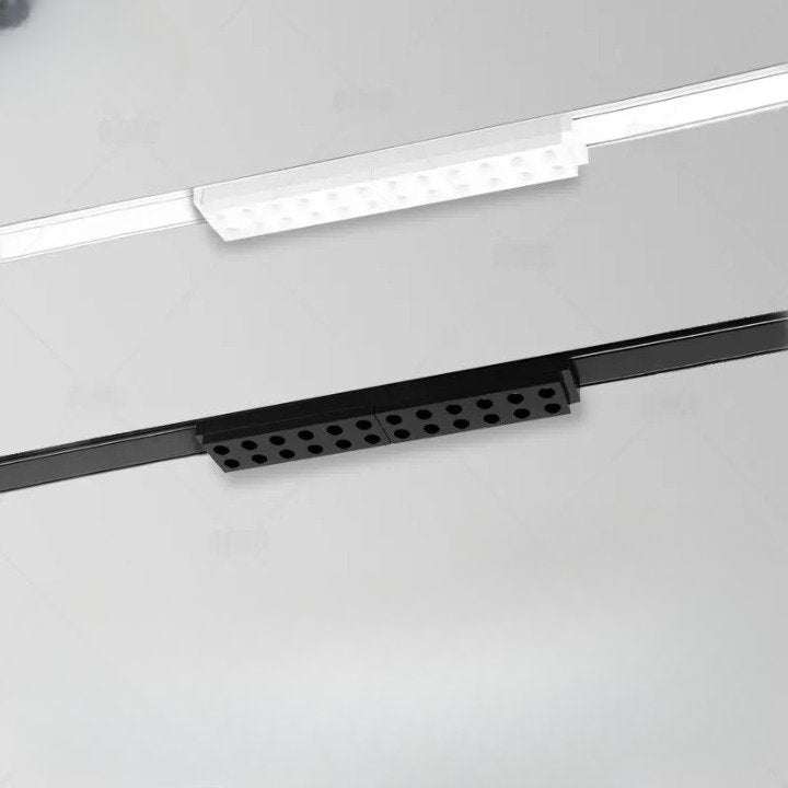 LED Track Lighting System with Adjustable Heads for Home and Office Use