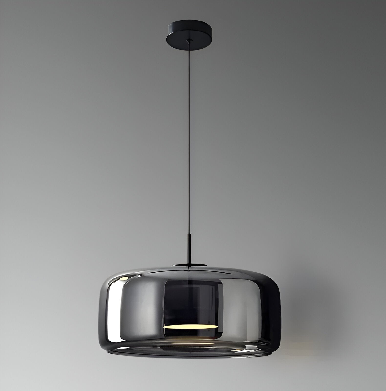 Glass LED Pendant Light with Retro Modern Style for Kitchen Island, Dining Room & Interior Hanging Lighting