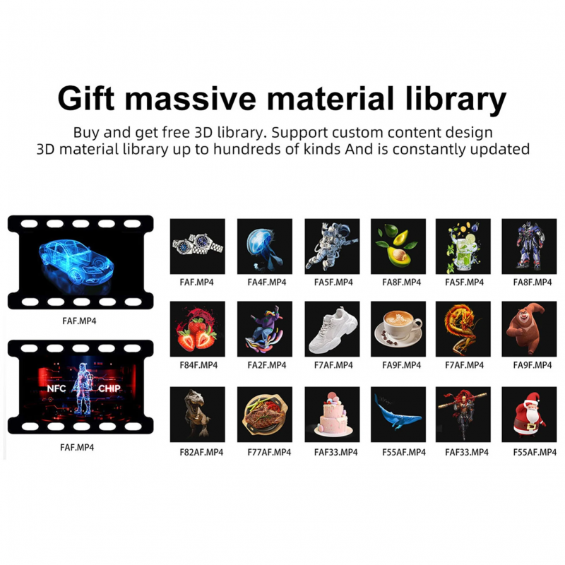 3D Holographic Advertising Fan with Rotating LED Display for Eye-Catching Marketing & Promotions