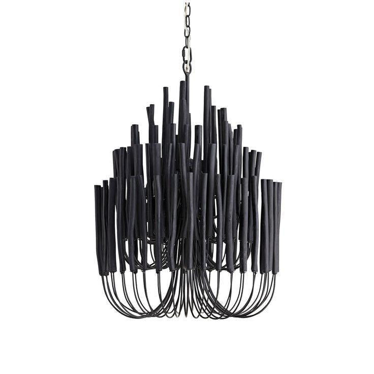21" Wide Chandelier - Modern 36" Hanging Light Fixture for Dining Room & Entryway