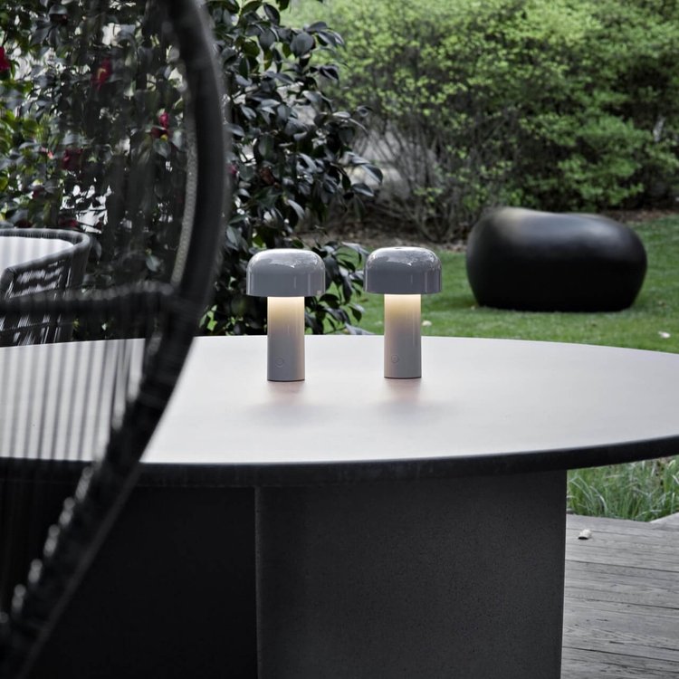 Rechargeable Mushroom Table Lamp - Modern LED Design for Home Office & Nightstand Use