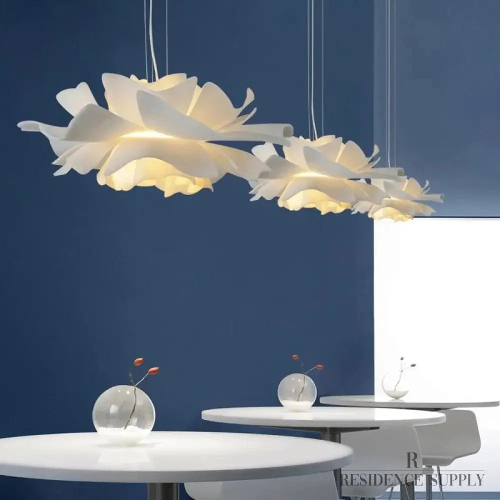 LED Crystal Fleur Chandelier - Elegant Floral Design for Living Room & Dining Room Lighting