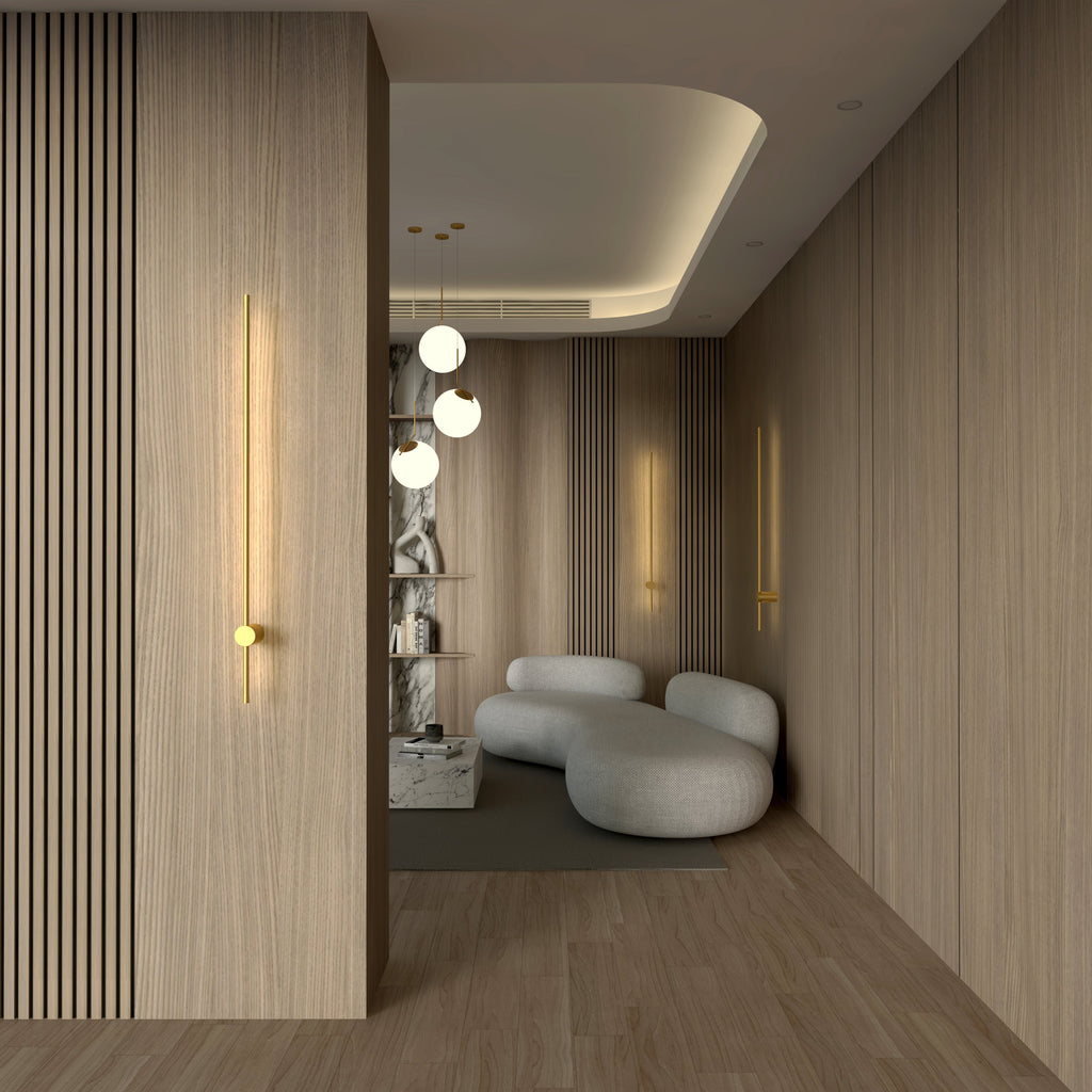 Modern Wall Sconce Light Fixture - Adjustable LED Design for Living Room, Bedroom, and Hallway Lighting