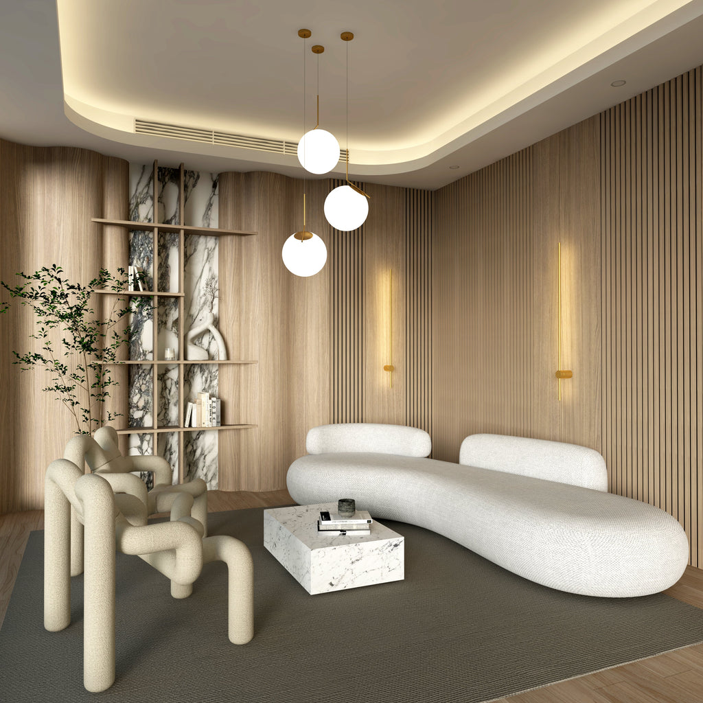 Modern Wall Sconce Light Fixture - Adjustable LED Design for Living Room, Bedroom, and Hallway Lighting