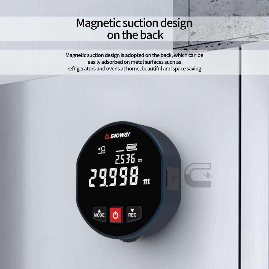 2-in-1 Rolling & Laser Tape Measure with Digital Readout