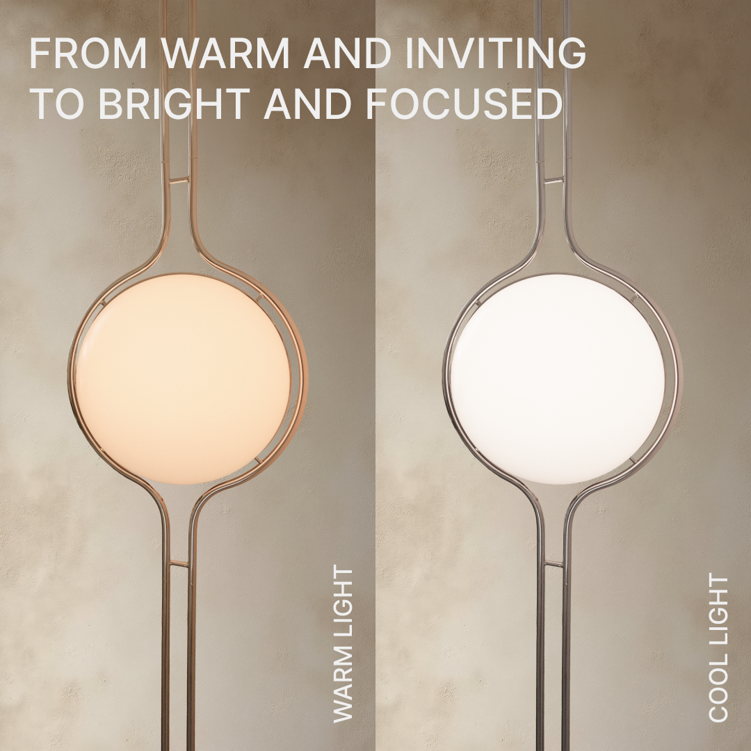 LED Floor to Ceiling Lamp - Adjustable Height Modern Lighting for Living Room & Bedroom Decor