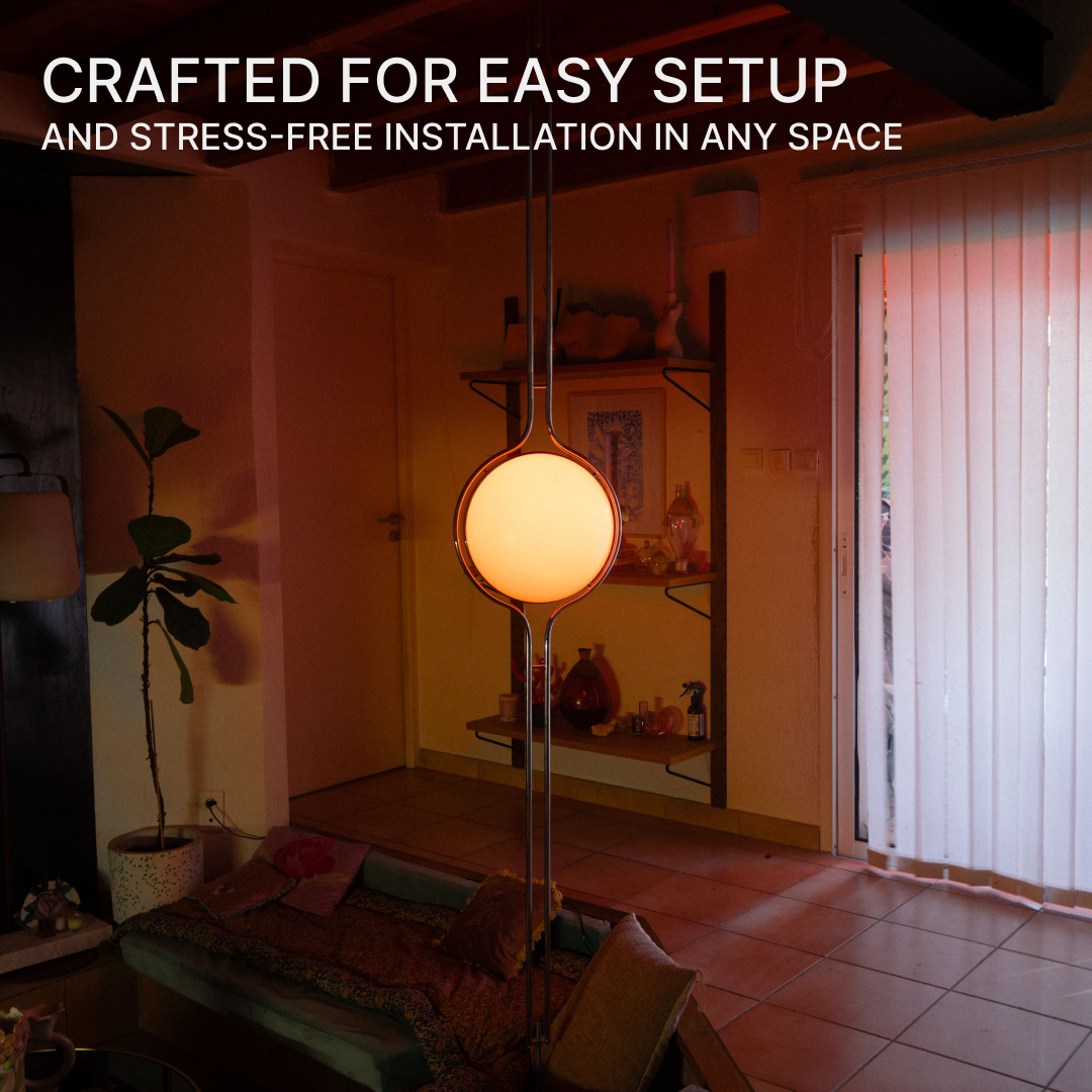 LED Floor to Ceiling Lamp - Adjustable Height Modern Lighting for Living Room & Bedroom Decor