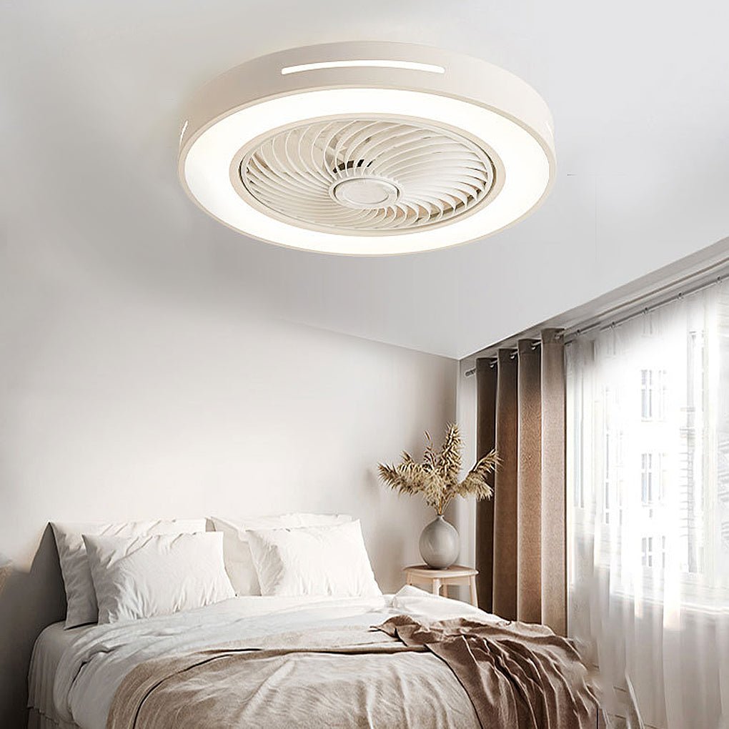 Inverter Bladed Ceiling Fan with Remote Control and Light - Energy-Efficient Wind-Guiding Ceiling Fan for Home & Office Use