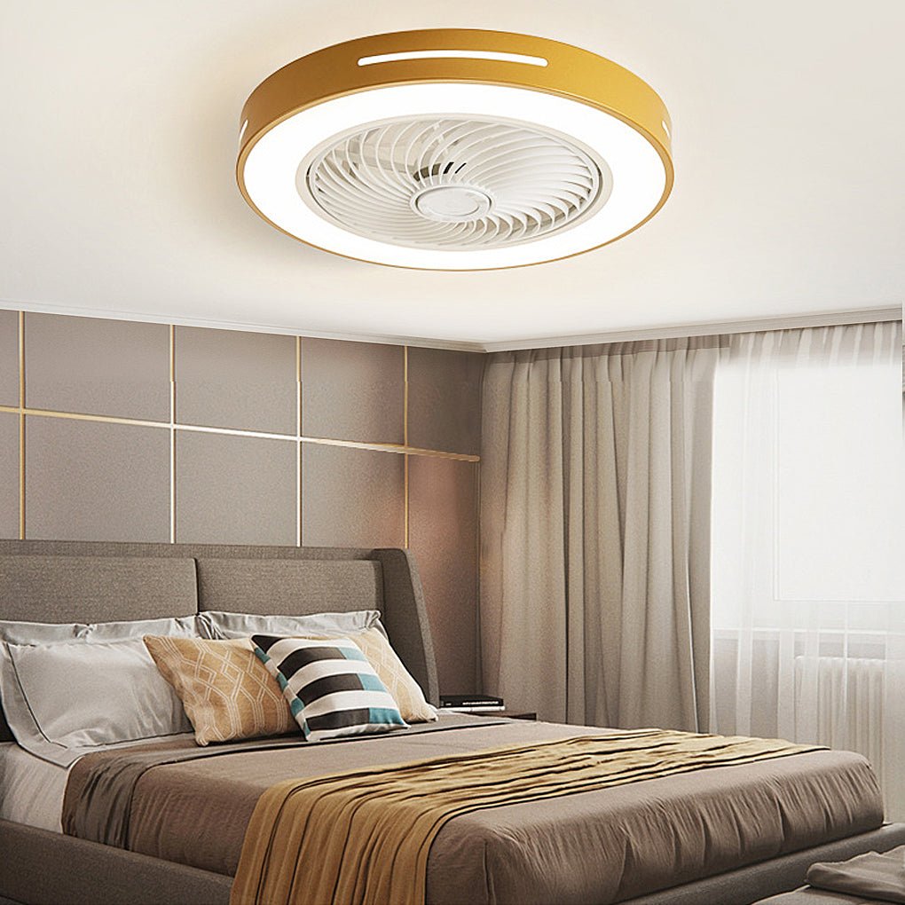 Inverter Bladed Ceiling Fan with Remote Control and Light - Energy-Efficient Wind-Guiding Ceiling Fan for Home & Office Use