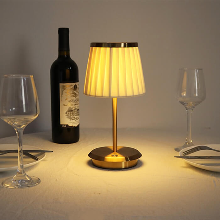 Fabric Table Lamp with Modern Design for Living Room, Bedroom & Office Use
