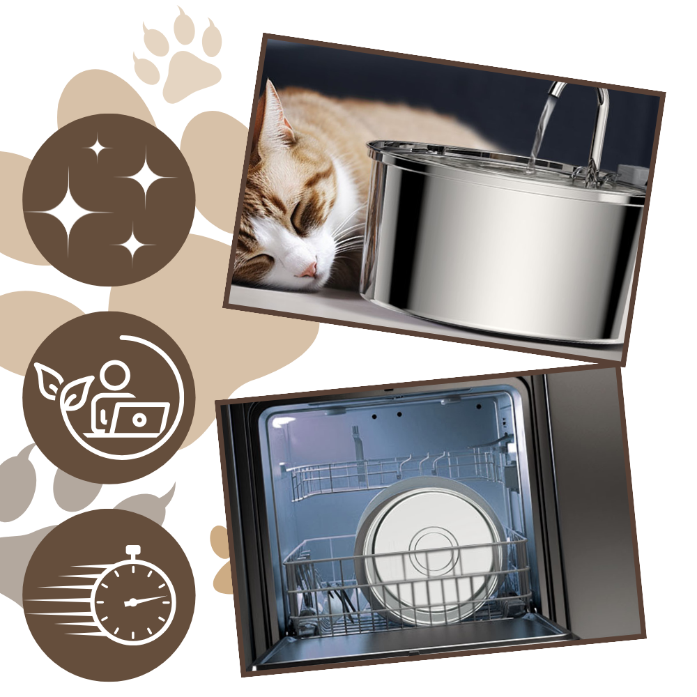 Automatic Cat Water Fountain | Stainless Steel Large Capacity Drinking Dispenser
