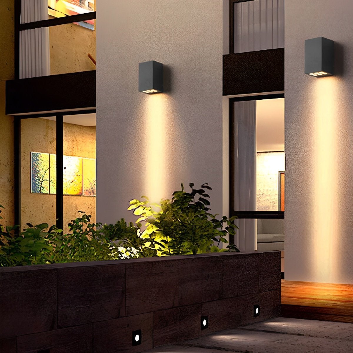 Waterproof LED Straight Wall Light Fixture for Outdoor & Indoor Use, Energy-Efficient Illumination