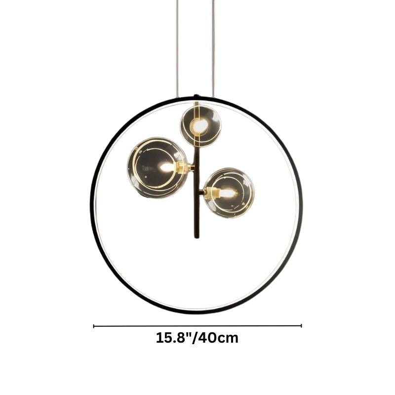 LED Crystal Chandelier Light Fixture - Modern Hanging Pendant for Dining Room & Living Room Decor