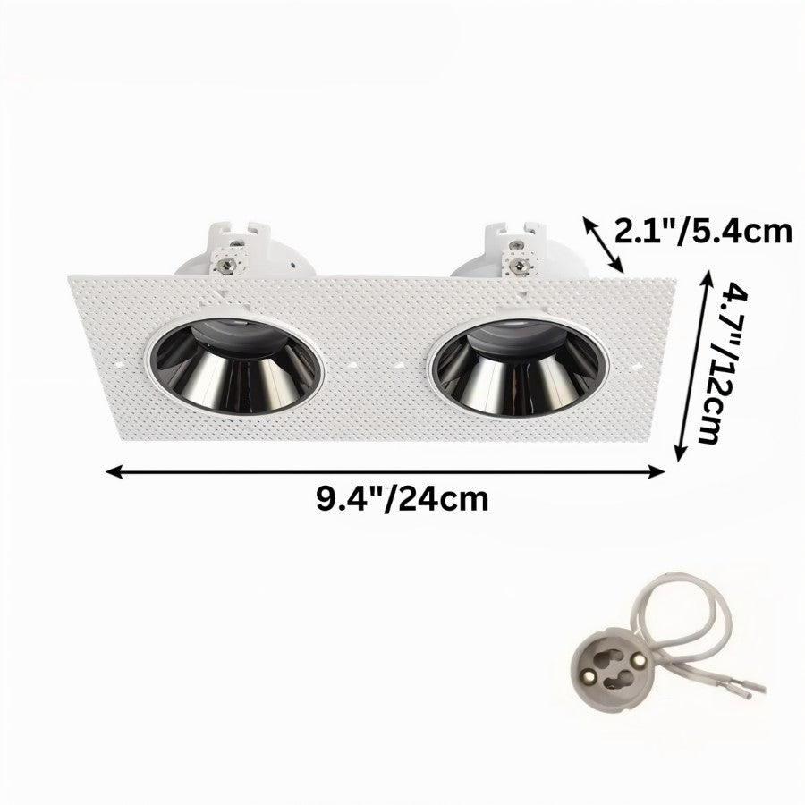 Trimless LED Downlight Fixture - Recessed Lighting for Modern Homes & Commercial Spaces