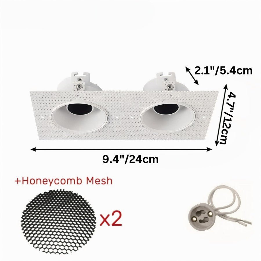 Trimless LED Downlight Fixture - Recessed Lighting for Modern Homes & Commercial Spaces