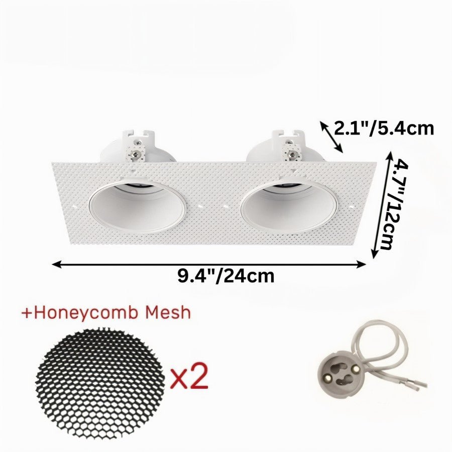 Trimless LED Downlight Fixture - Recessed Lighting for Modern Homes & Commercial Spaces