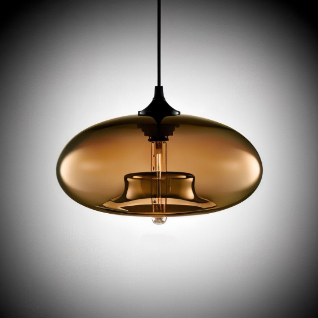 Lustre Pendant Light Fixture - Modern Hanging Lamp for Kitchen, Dining Room & Living Room