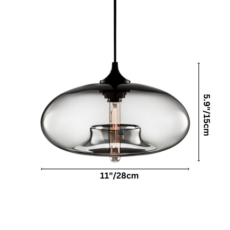Lustre Pendant Light Fixture - Modern Hanging Lamp for Kitchen, Dining Room & Living Room