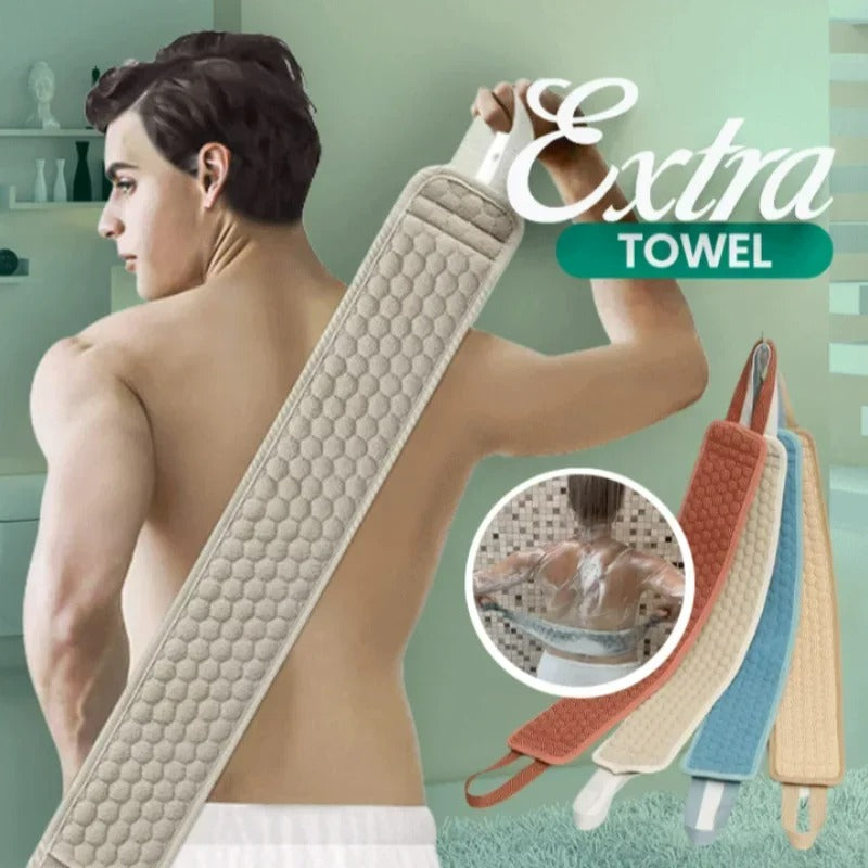 Back Scrubber for Shower - Easy Reach Exfoliating Brush for Smooth Skin