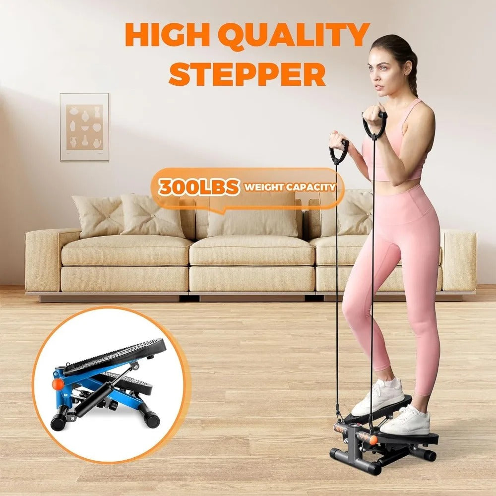Small Stair Stepper - Space-Saving Workout Equipment for Home, Hydraulic Fitness Stair With