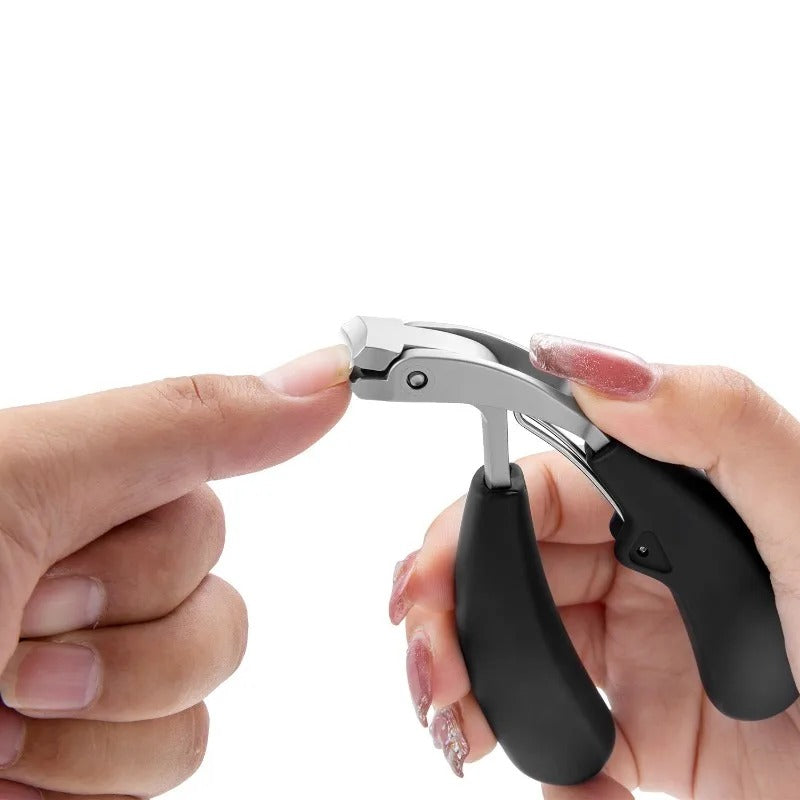 Professional Toenail Clippers, Heavy-Duty Toenail Trimmer - Anti-Splatter, Long Handle, Modern Stainless Steel Design