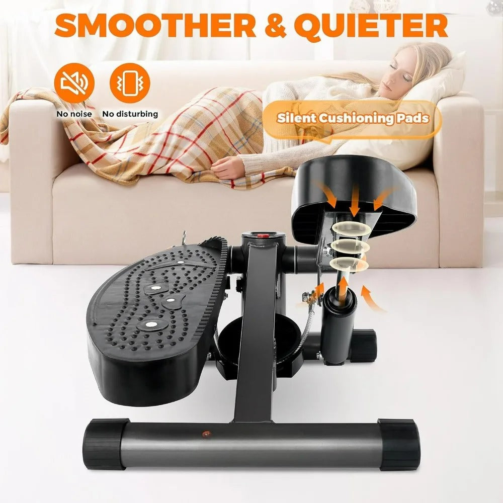 Small Stair Stepper - Space-Saving Workout Equipment for Home, Hydraulic Fitness Stair With