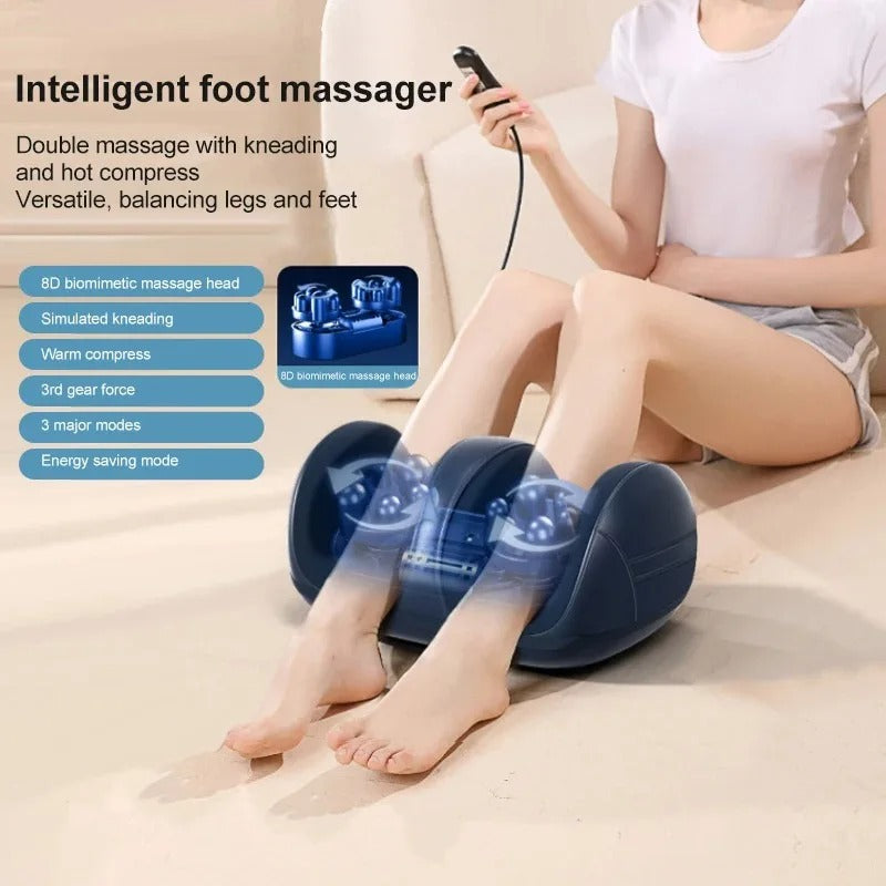 Shiatsu Leg Massager - Calf and Foot Relaxation for Muscle Relief, Foot Massager for Circulation and Relax