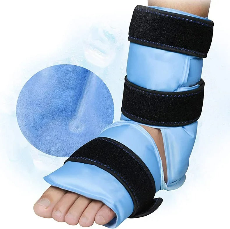 Best Ice Pack for Ankle Pain - Reusable Gel Wrap, Recovery for Plantar Fasciitis, Pain, Swelling, and Injuries