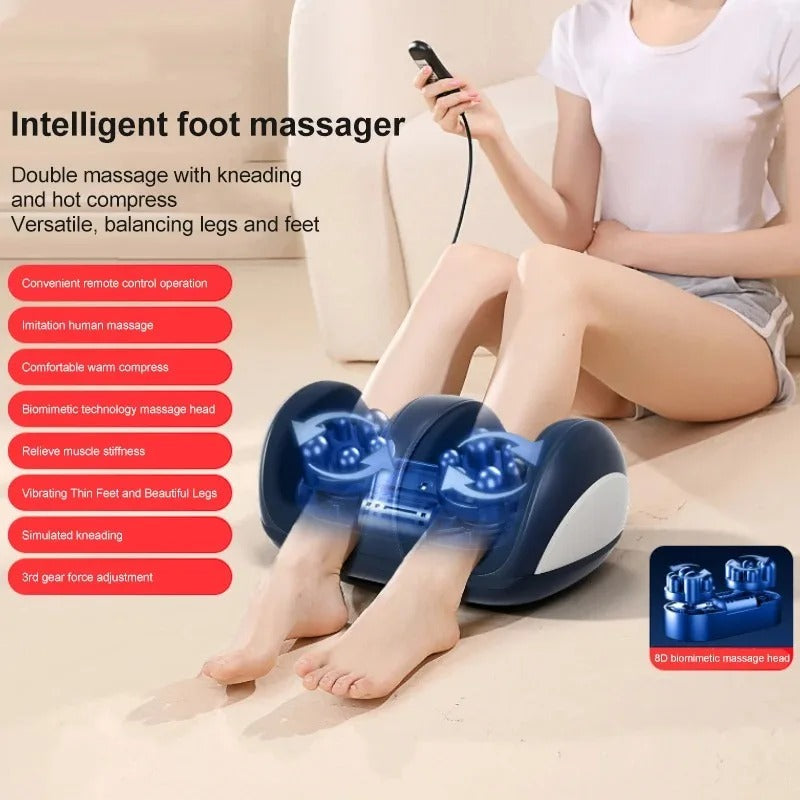 Shiatsu Leg Massager - Calf and Foot Relaxation for Muscle Relief, Foot Massager for Circulation and Relax