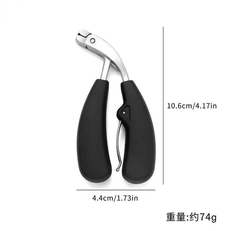 Professional Toenail Clippers, Heavy-Duty Toenail Trimmer - Anti-Splatter, Long Handle, Modern Stainless Steel Design