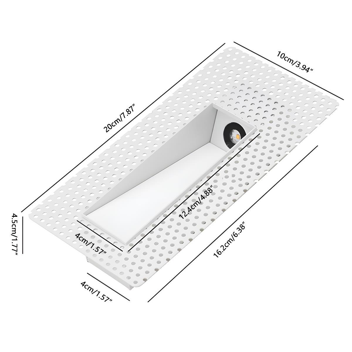 LED Recessed Wall Sconces – Motion Sensor Minimalist Stairway & Hallway Lights, Warm/Neutral/Cool White, Indoor Aluminum Fixture