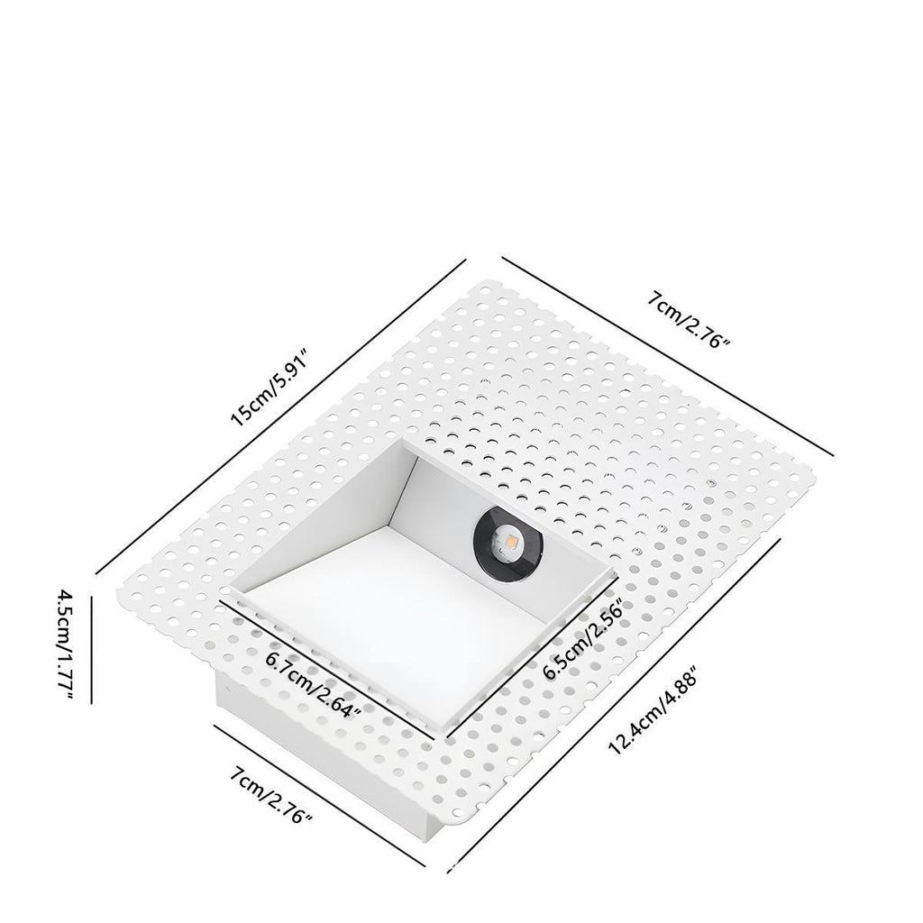 LED Recessed Wall Sconces – Motion Sensor Minimalist Stairway & Hallway Lights, Warm/Neutral/Cool White, Indoor Aluminum Fixture
