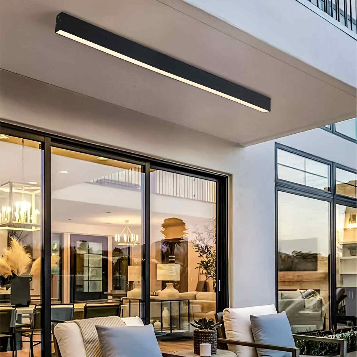 LED Modern Ceiling Light Fixture with Dimming Feature - Minimalist Design for Living Room & Kitchen